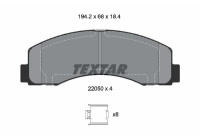 Brake pad set, disc brake 2205002 Textar