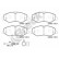 Brake pad set, disc brake 22062 00 703 00 Breck