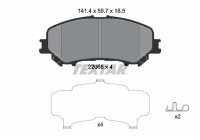Brake Pad Set, disc brake 2206501 Textar
