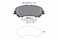 Brake Pad Set, disc brake 2206503 Textar