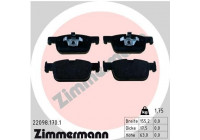 Brake Pad Set, disc brake 22098.170.1 Zimmermann
