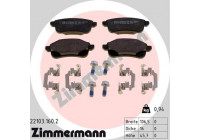 Brake Pad Set, disc brake 22103.160.2 Zimmermann