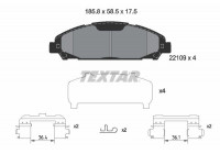 Brake Pad Set, disc brake 2210901 Textar