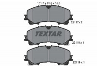 Brake Pad Set, disc brake 2211701 Textar