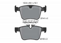 Brake Pad Set, disc brake 2214101 Textar