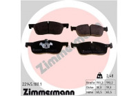 Brake Pad Set, disc brake 22145.180.1 Zimmermann