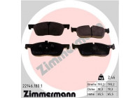 Brake Pad Set, disc brake 22146.180.1 Zimmermann