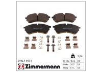 Brake Pad Set, disc brake 22147.210.2 Zimmermann