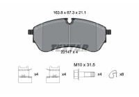 Brake Pad Set, disc brake 2214701 Textar