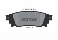 Brake Pad Set, disc brake 2215301 Textar