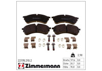 Brake Pad Set, disc brake 22178.210.2 Zimmermann