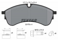 Brake Pad Set, disc brake 2217801 Textar