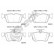 Brake pad set, disc brake 22231 00 702 10 Breck