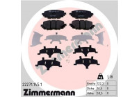 Brake Pad Set, disc brake 22271.145.1 Zimmermann