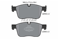 Brake pad set, disc brake 2230201 Textar