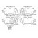 Brake pad set, disc brake 22308 00 702 00 Breck