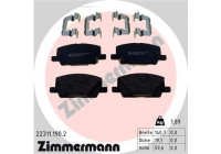 Brake Pad Set, disc brake 22311.190.2 Zimmermann