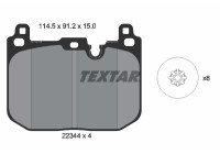 Brake pad set, disc brake 2234401 Textar