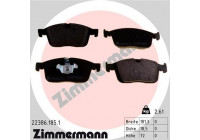 Brake Pad Set, disc brake 22386.185.1 Zimmermann
