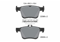 Brake pad set, disc brake 2238801 Textar