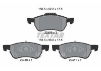 Brake pad set, disc brake 2240901 Textar