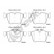 Brake pad set, disc brake 22423 00 554 00 Breck