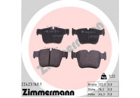 Brake Pad Set, disc brake 22423.160.1 Zimmermann