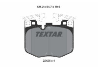 Brake Pad Set, disc brake 2242501 Textar