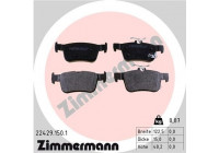 Brake Pad Set, disc brake 22429.150.1 Zimmermann