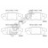 Brake pad set, disc brake 22434 00 704 00 Breck