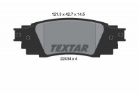Brake Pad Set, disc brake 2243401 Textar