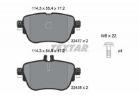 Brake Pad Set, disc brake 2243701 Textar
