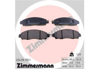 Brake Pad Set, disc brake 22439.170.1 Zimmermann