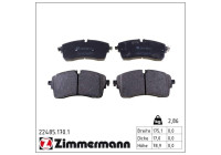 Brake Pad Set, disc brake 22485.170.1 Zimmermann