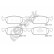 Brake pad set, disc brake 22525 00 702 00 Breck