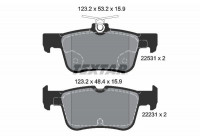 Brake Pad Set, disc brake 2253101 Textar