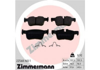 Brake Pad Set, disc brake 22568.160.1 Zimmermann