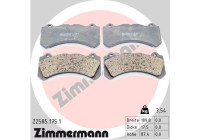 Brake pad set, disc brake 22585.175.1 Zimmermann