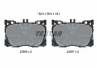 Brake Pad Set, disc brake 2258601 Textar