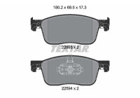 Brake Pad Set, disc brake 2259301 Textar