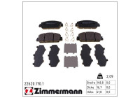Brake Pad Set, disc brake 22620.170.1 Zimmermann