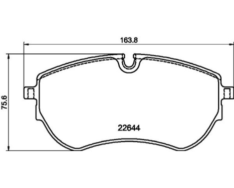 Brake pad set, disc brake 2264403 Textar
