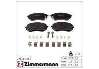Brake Pad Set, disc brake 22660.210.2 Zimmermann