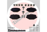 Brake Pad Set, disc brake 22723.190.2 Zimmermann