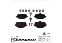 Brake Pad Set, disc brake 22723.190.2 Zimmermann