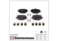 Brake Pad Set, disc brake 22723.190.3 Zimmermann