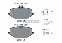 Brake pad set, disc brake 2272303 Textar