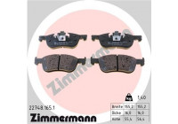 Brake Pad Set, disc brake 22748.165.1 Zimmermann