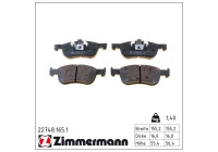 Brake Pad Set, disc brake 22748.165.1 Zimmermann