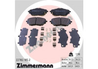 Brake Pad Set, disc brake 22782.185.2 Zimmermann